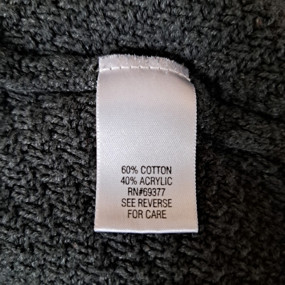 Croft & Barrow Sweater Grey Open Cardigan Women's Medium - Picture 8 of 10